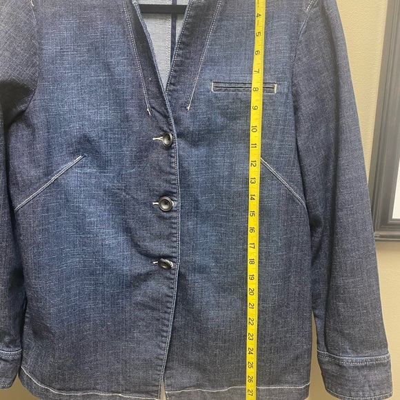 Chico’s Platinum Denim Jacket - Picture 2 of 7